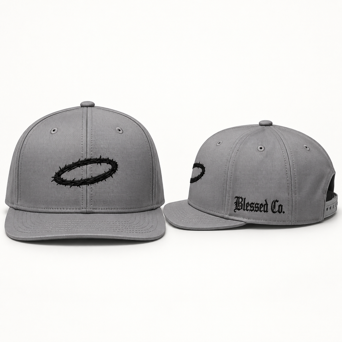Grey Halo Snapback